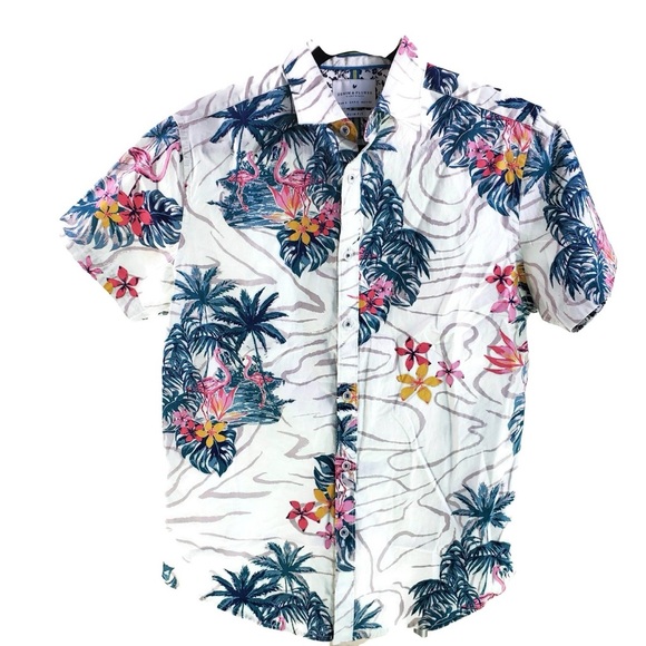 Denim & Flower Ricky Singh Hawaiian Shirt - Picture 1 of 6